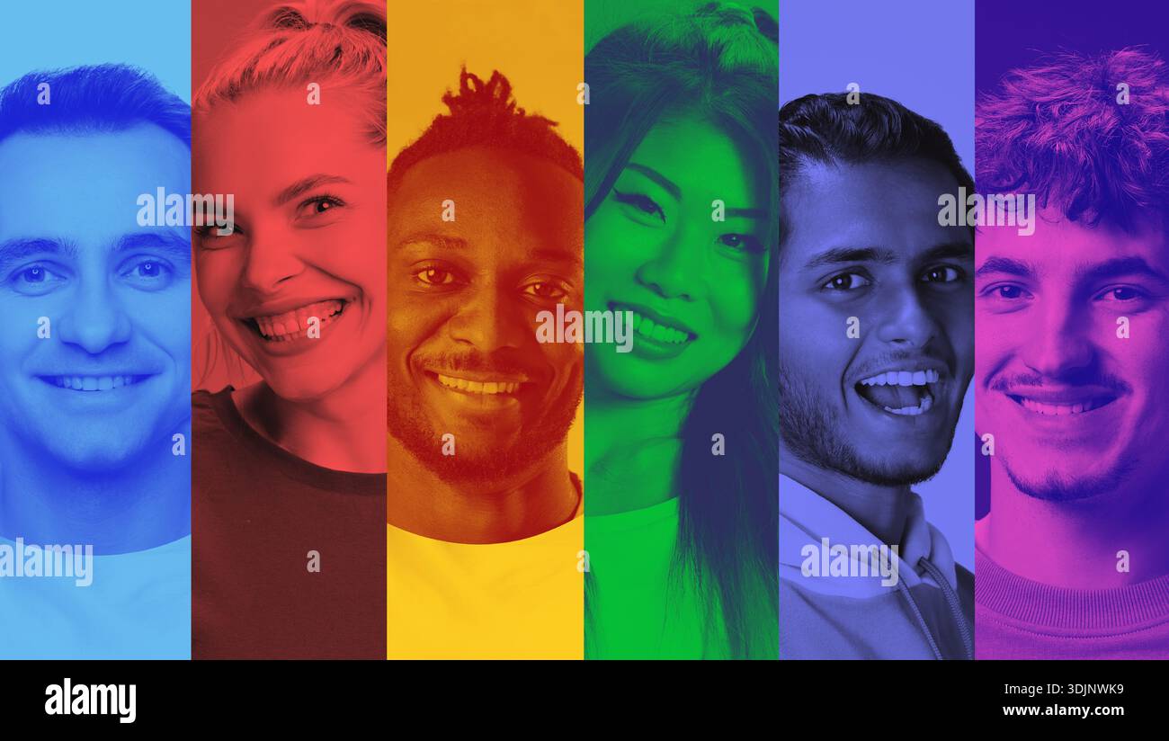 Vertical creative collage human hi-res stock photography and images - Alamy
