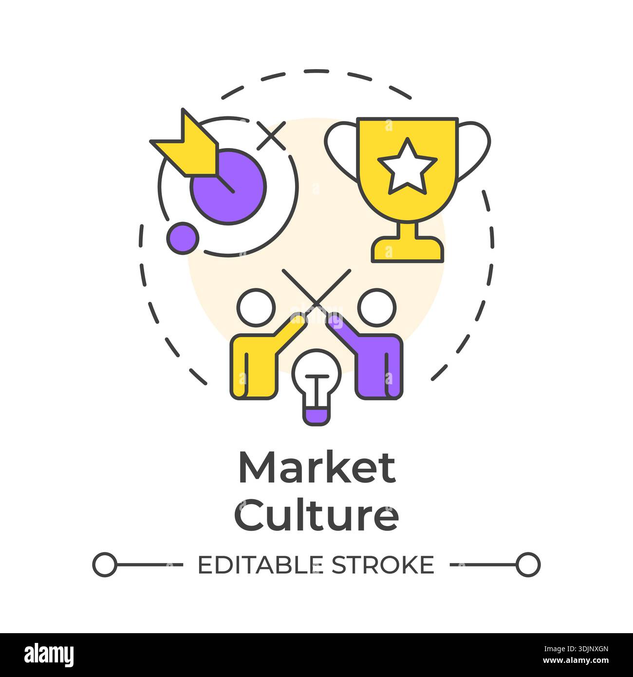 Market culture multi color concept icon Stock Vector Image & Art - Alamy