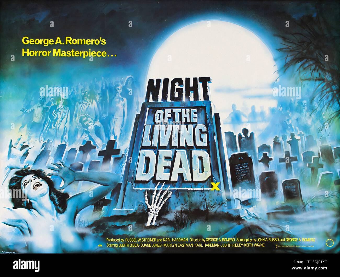 Night of the living dead poster hi-res stock photography and