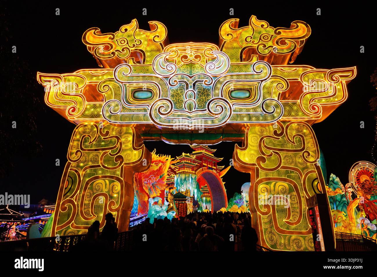 The 32nd Zigong International Dinosaur Lantern Festival opens in Zigong ...