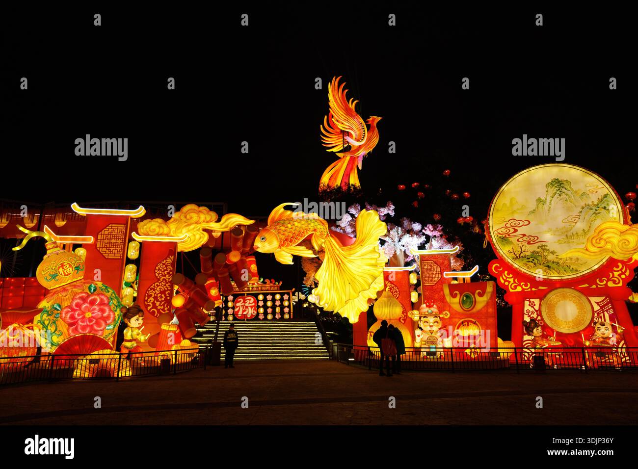 The 32nd Zigong International Dinosaur Lantern Festival opens in Zigong ...