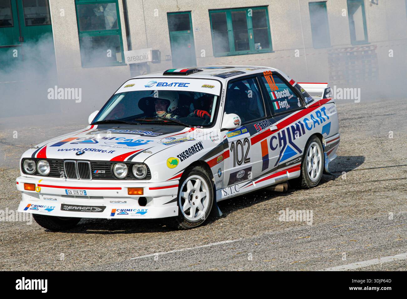 San Marino: 2010 09 01 Rally free event BMW E30 rally car sliding ...