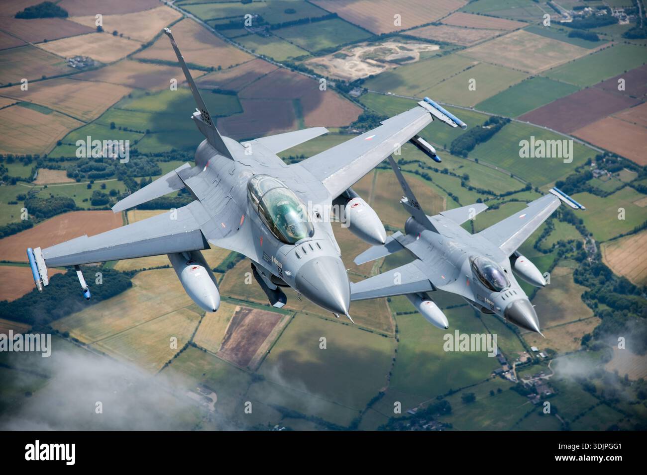 Two Royal Netherlands Air Force General Dynamics F‑16 Fighting Falcon ...