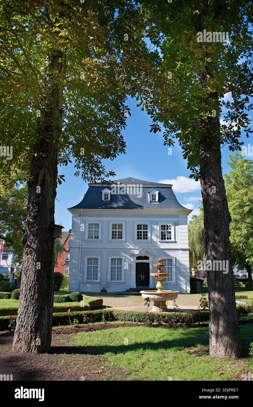 Ottweiler, Stengel Pavilion and Baroque Rose Garden in Saarland, Germany Stock Photo