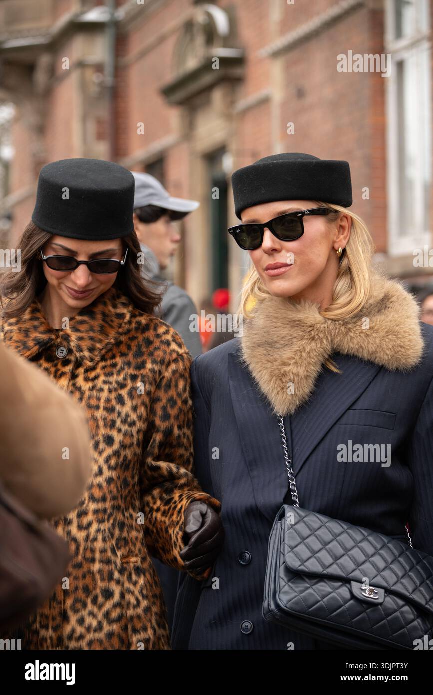 Guests arriving at Copenhagen Fashion Week Opéra Sport Fashionshow 27.01.26 Stock Photo