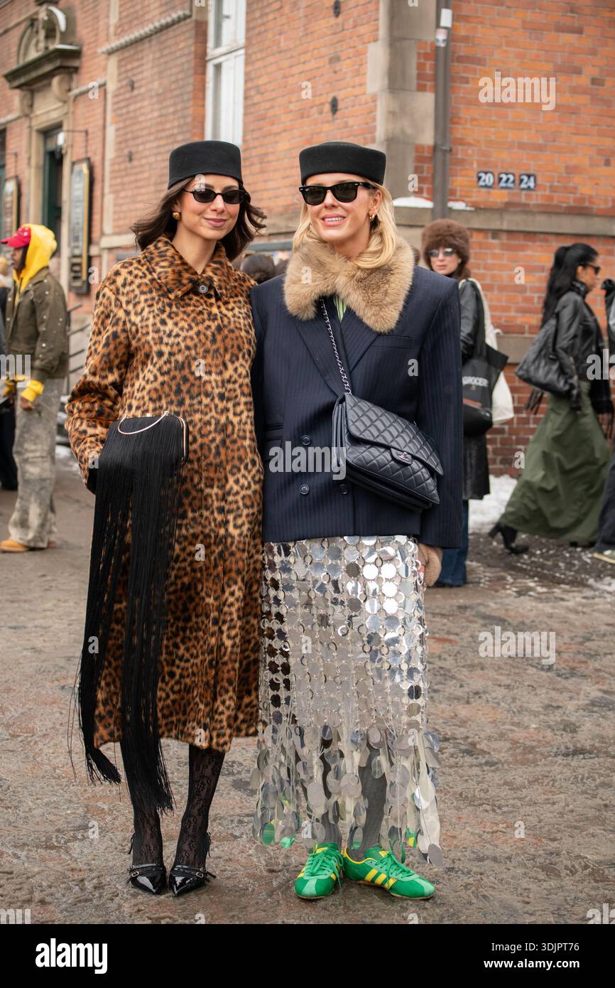 Guests arriving at Copenhagen Fashion Week Opéra Sport Fashionshow 27.01.26 Stock Photo