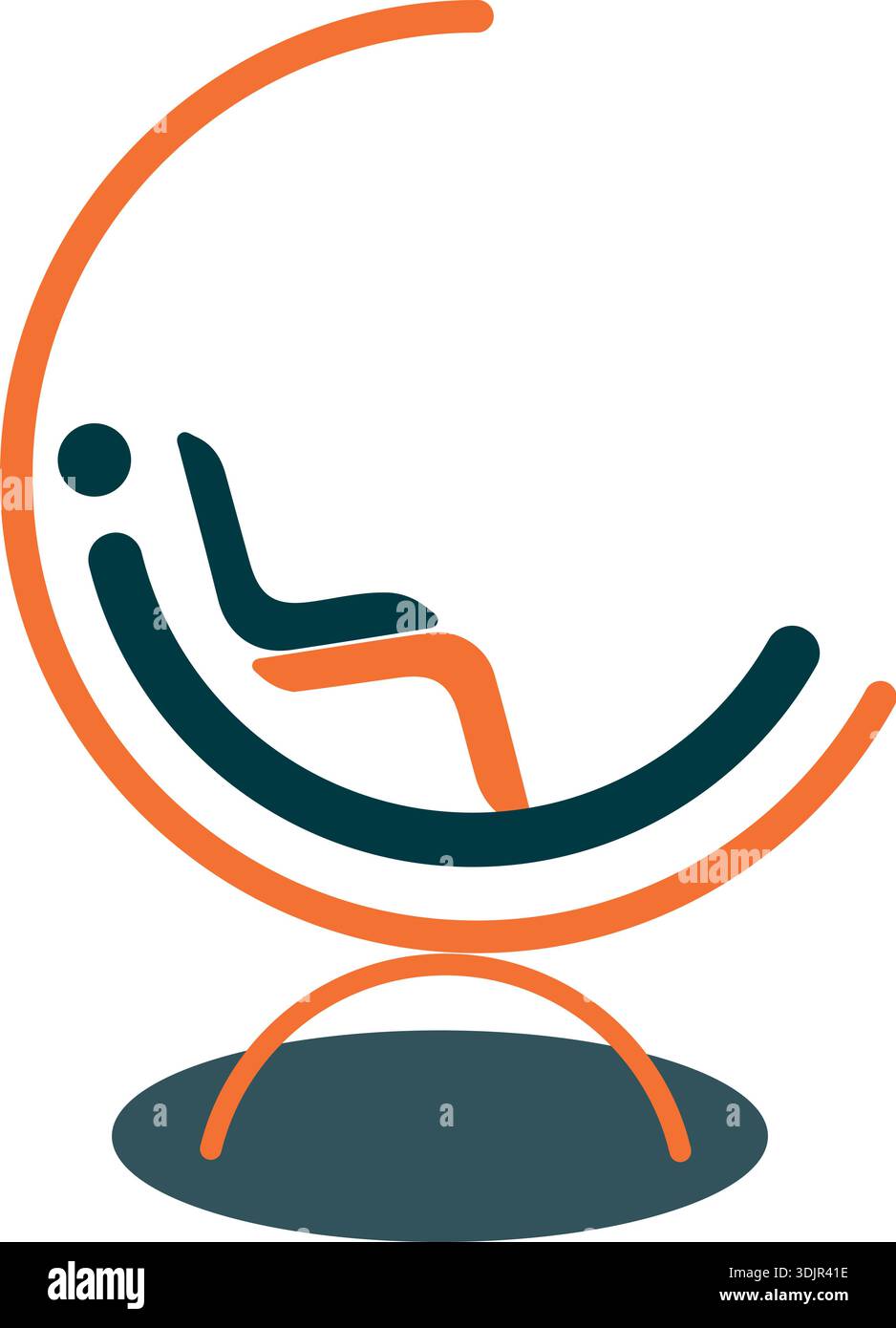 Chair icon vector logo design template Free Vector Stock Vector