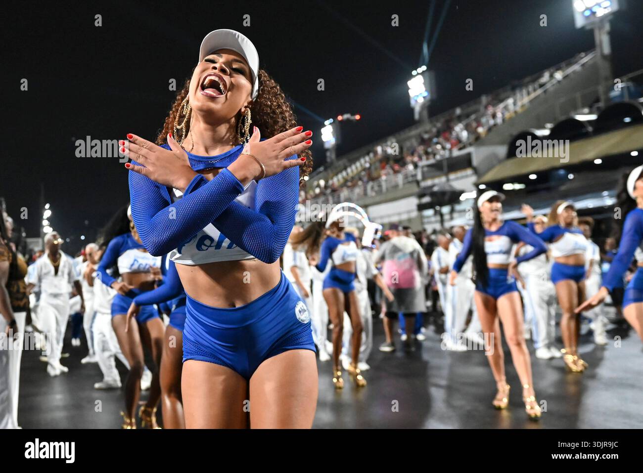 Samba Jan Rio de Janeiro, Brazil - January 23, 2026: Member of the samba dancers ...