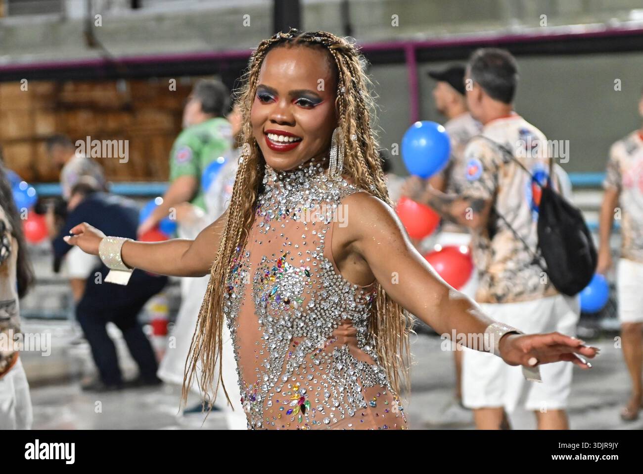 Samba Jan Rio de Janeiro, Brazil - January 23, 2026: Parade of samba schools from ...