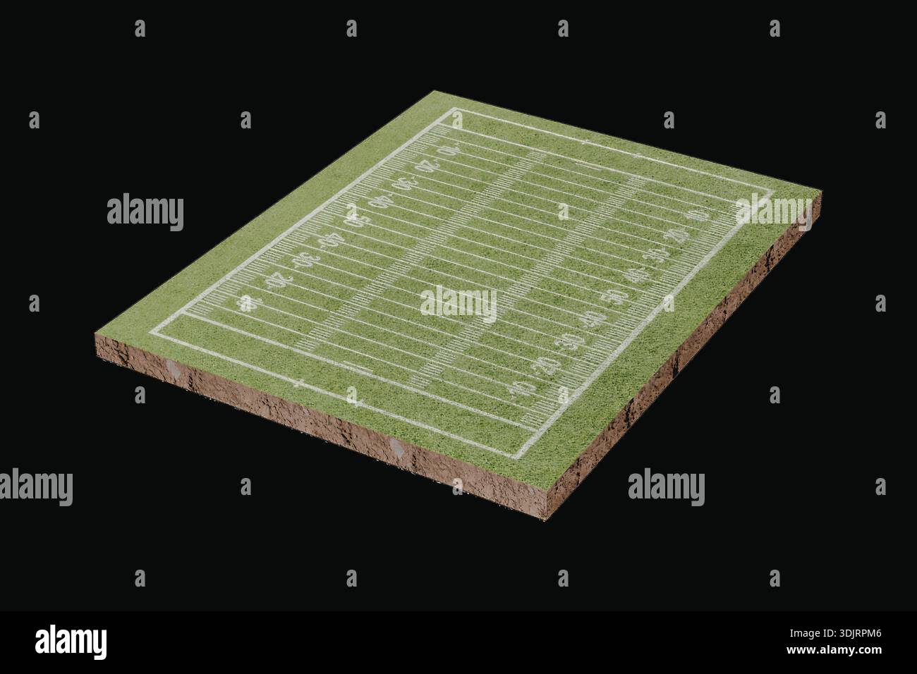 Normal Map Football A 3D rendered image of a football field with detailed grass texture and ...