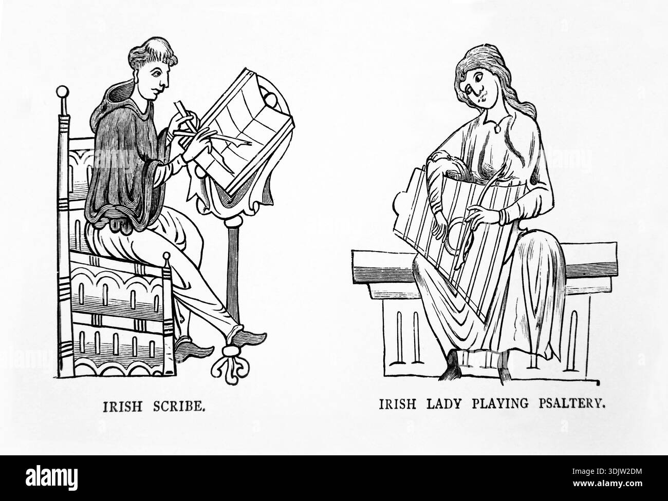 Lady Scribe Medieval scribe hi-res stock photography and images - Alamy