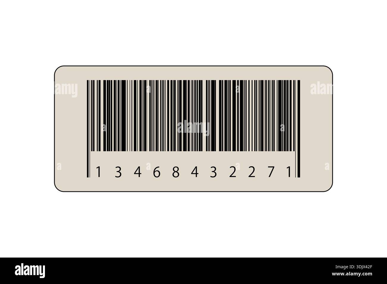 Barcode barcode identification number product scanning . Vertical stripes resembling. Code stripes sticker. Barcode labels, customers qr code Stock Vector