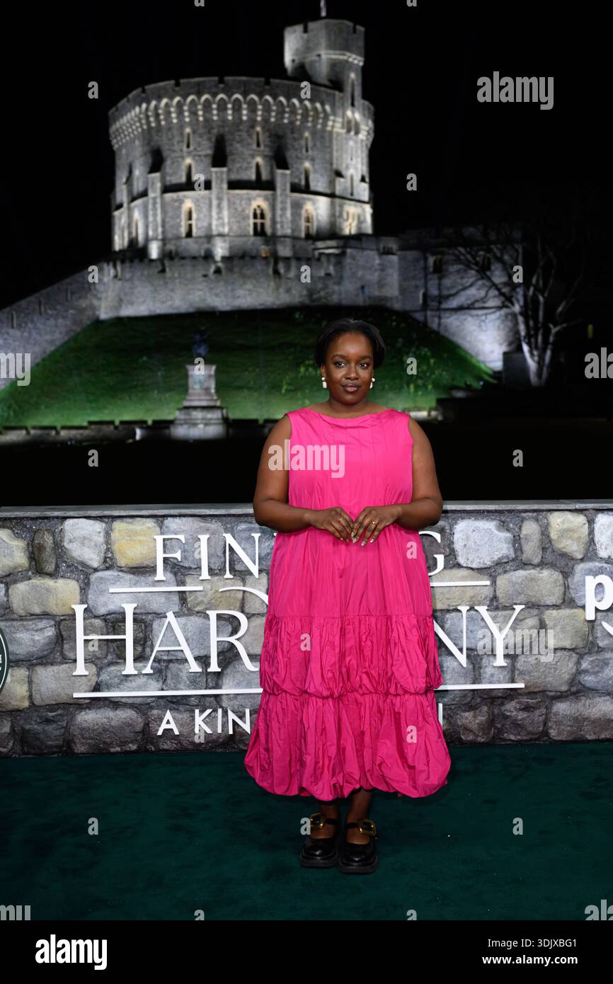 Windsor UK January 28th 2026 Lolly Adefope Attending The Premiere Windsor Uk January 28th 2026lolly Adefope Attending The Premiere Of Prime Videos Finding Harmony A Kings Vision At Windsor Castle In Berkshire The Documentary Outlines King Charles Philosophy Of Harmony Which Encourages People To See Themselves As Part Of Nature Not Apart From Nature Credit Doug Petersempicsalamy Live News 3DJXBG1