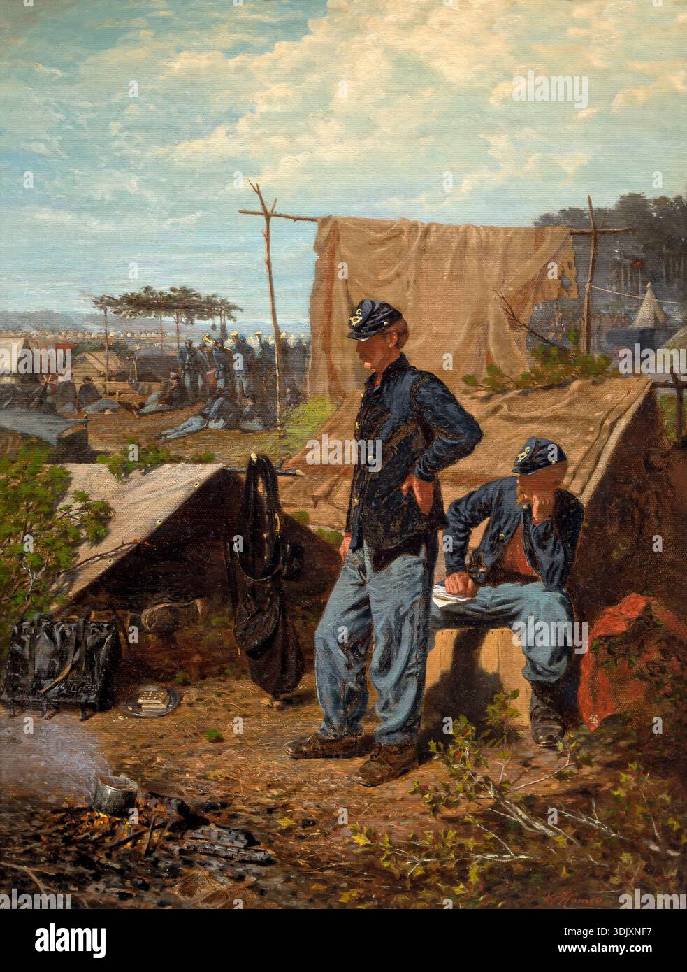 Home, Sweet Home, Winslow Homer, circa 1863 Stock Photo