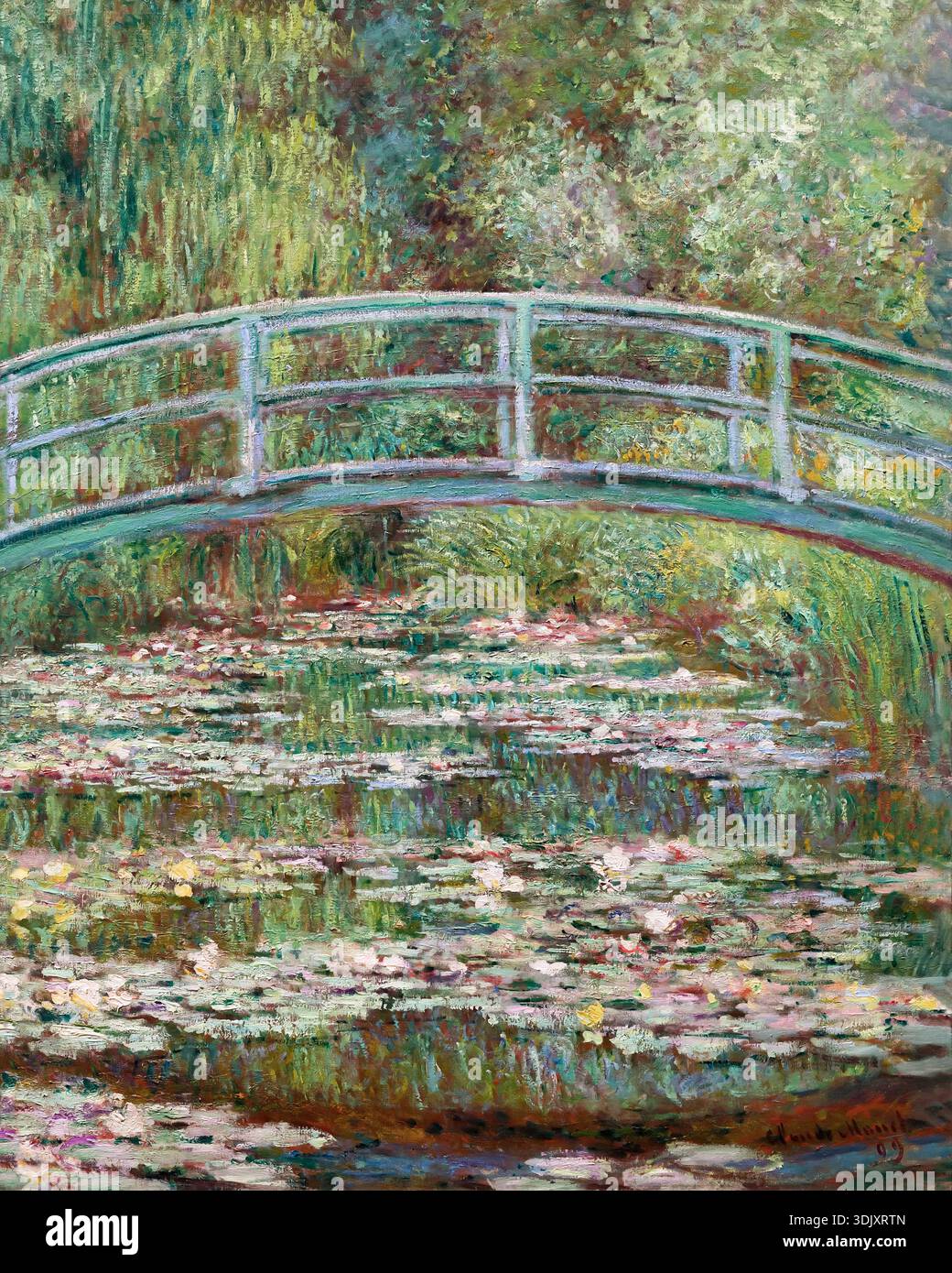 Claude monet bridge over pond hi-res stock photography and images