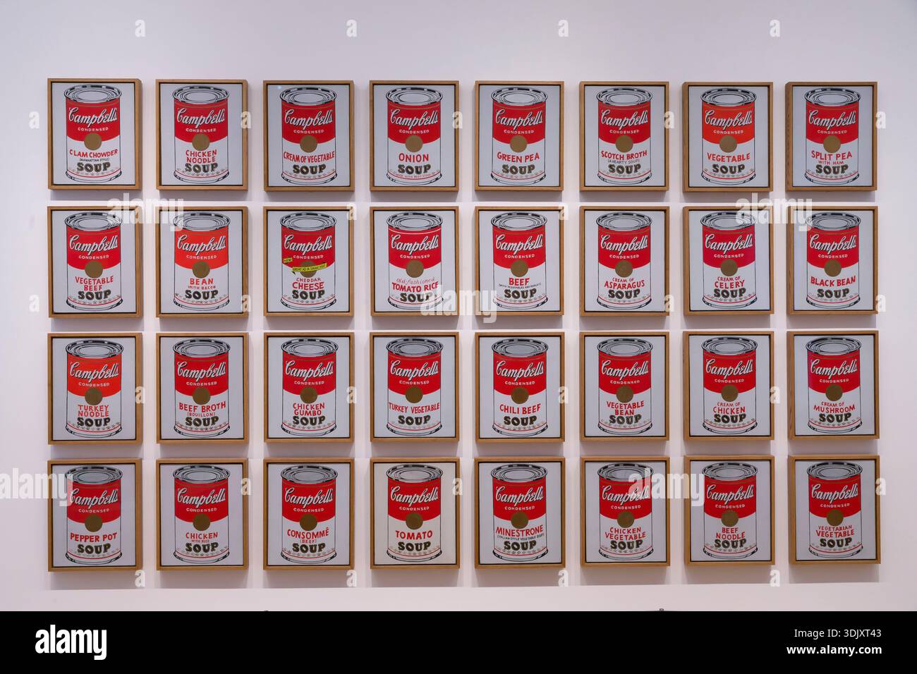 Andy warhol campbell's soup cans hi-res stock photography and