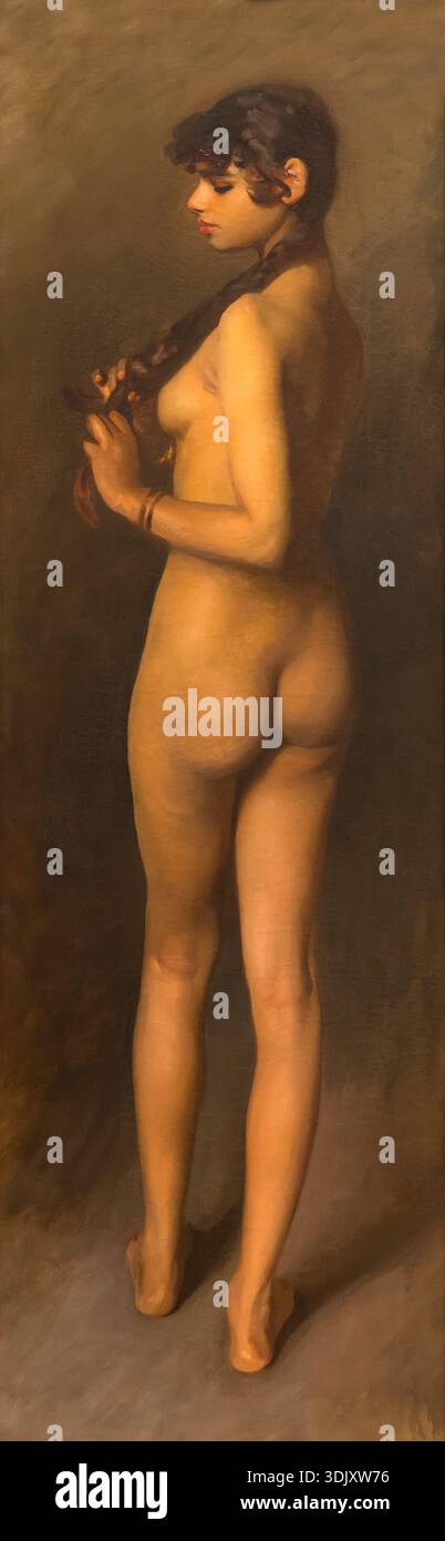 Life Study, Study of an Egyptian Girl, John Singer Sargent, 1891 Stock Photo