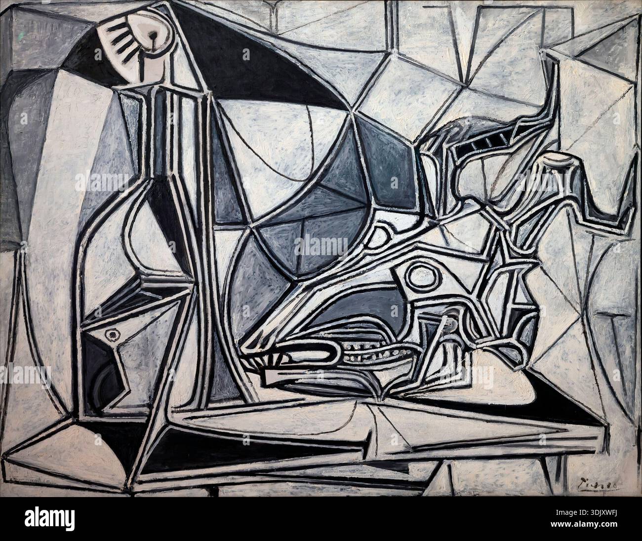 Picasso still life with skull hi-res stock photography and images