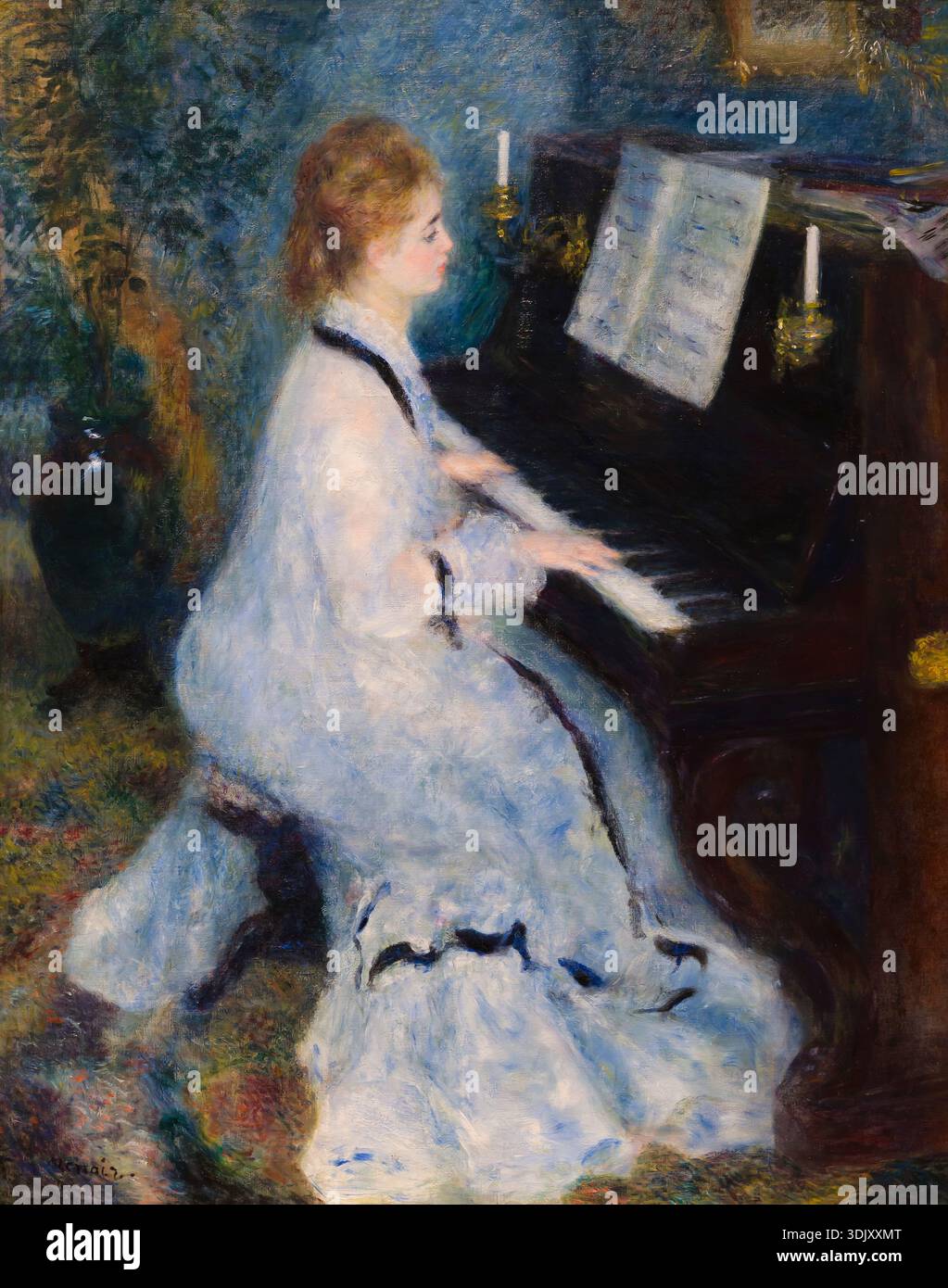 Woman at the Piano. Pierre-Auguste Renoir; French, 1841-1919. Date