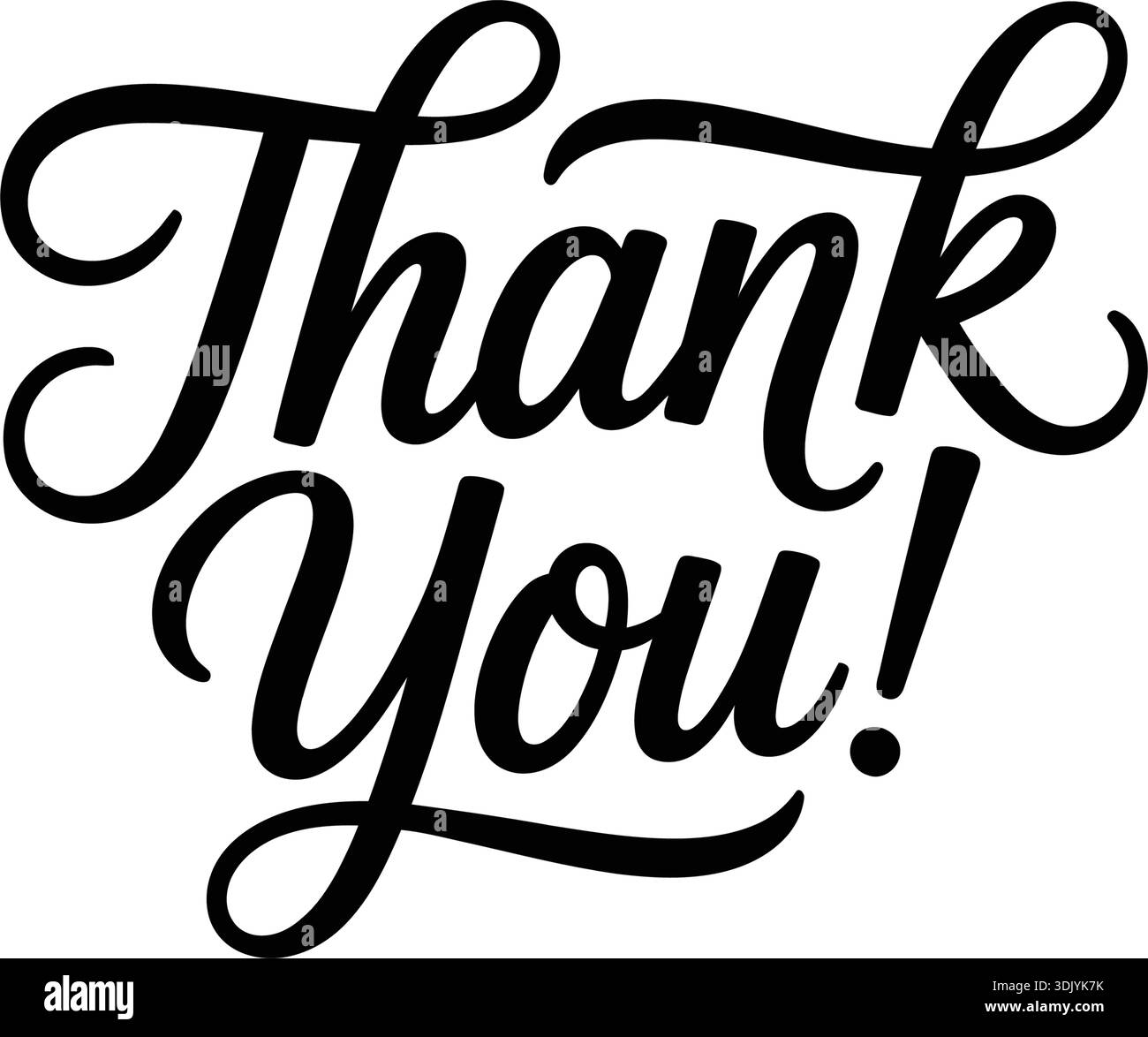 Elegant cursive script stylish Black and White Stock Photos & Images ...