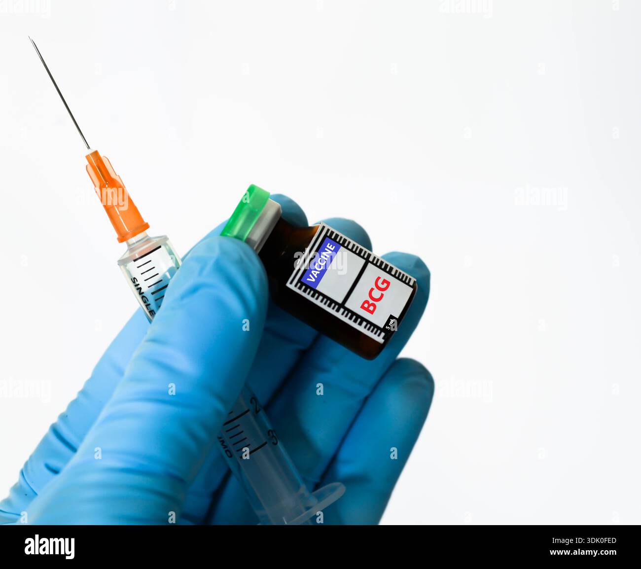 BCG vaccine bottles and syringes for injection preventing tuberculosis ...