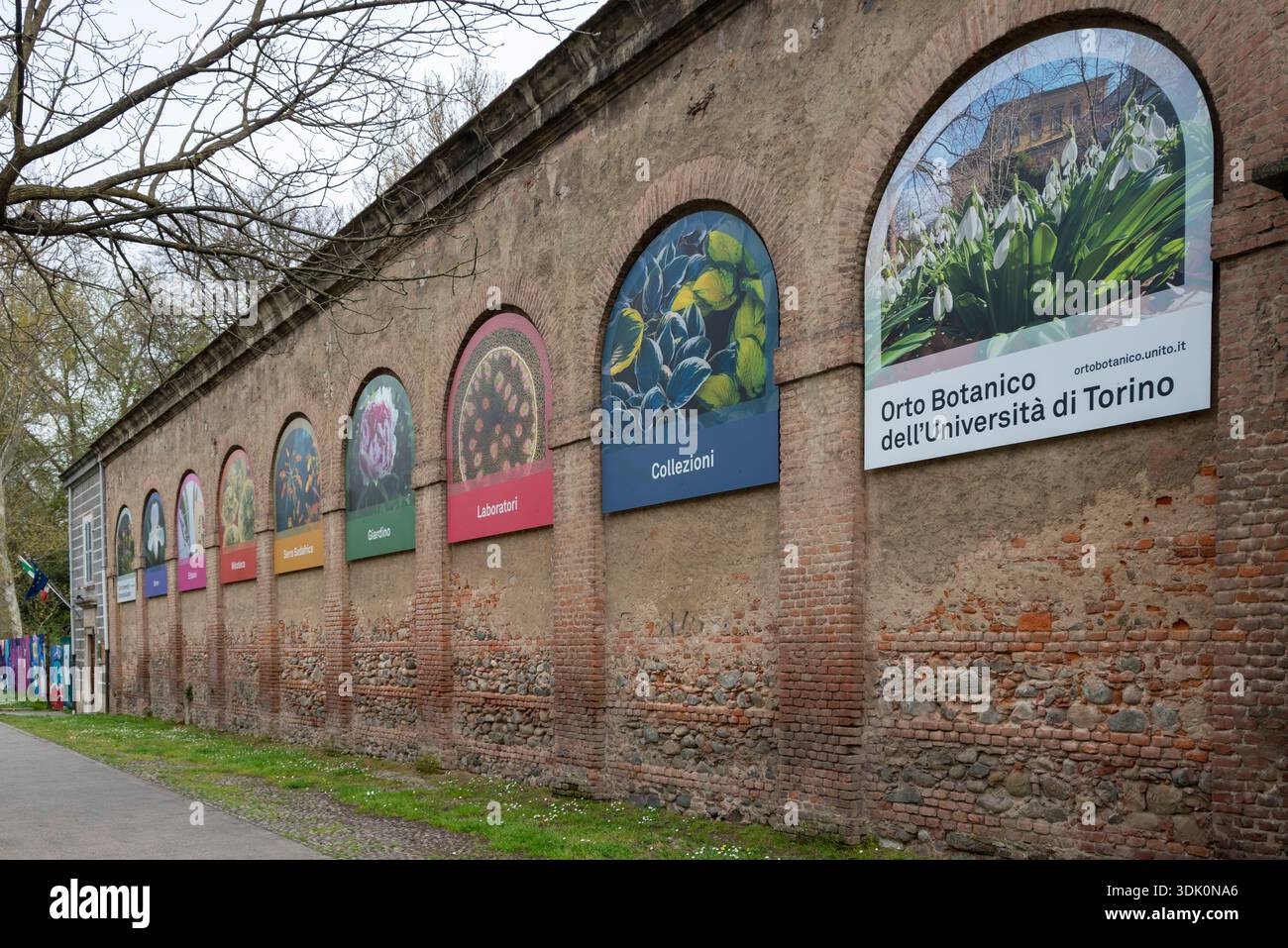 Turin, Italy - April 07, 2024. Botanical Garden of the University of ...