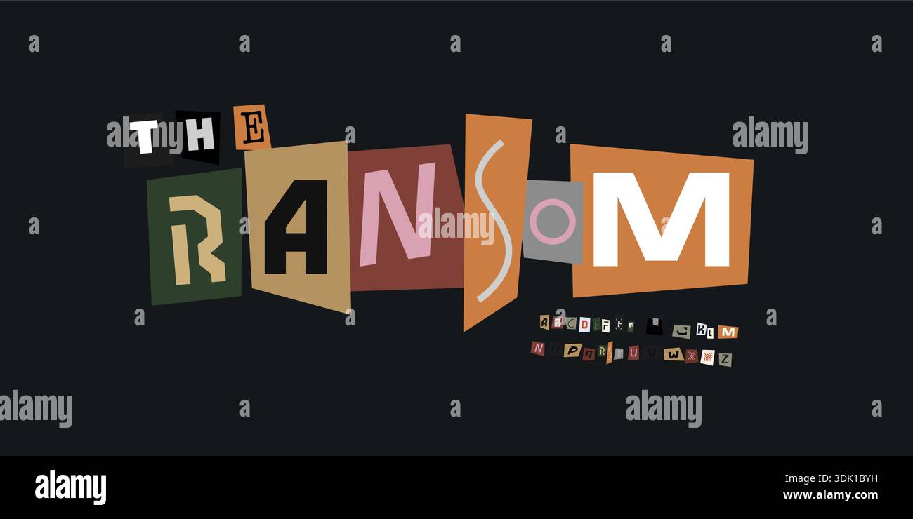 Summer Ransom Note Typography Paper Font Logo Alphabet Vector Collage Letter Set Modern Typography ...