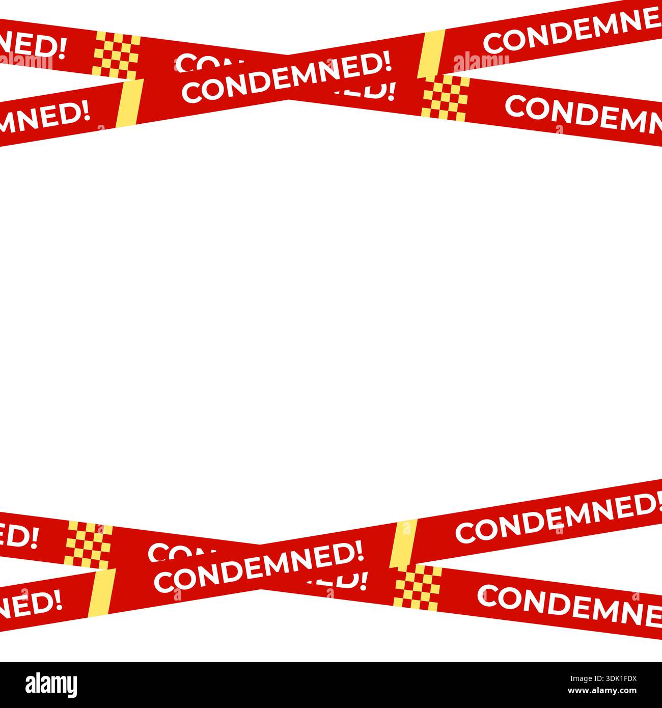 Transparent Condembed Sign Condemned Notification Sign