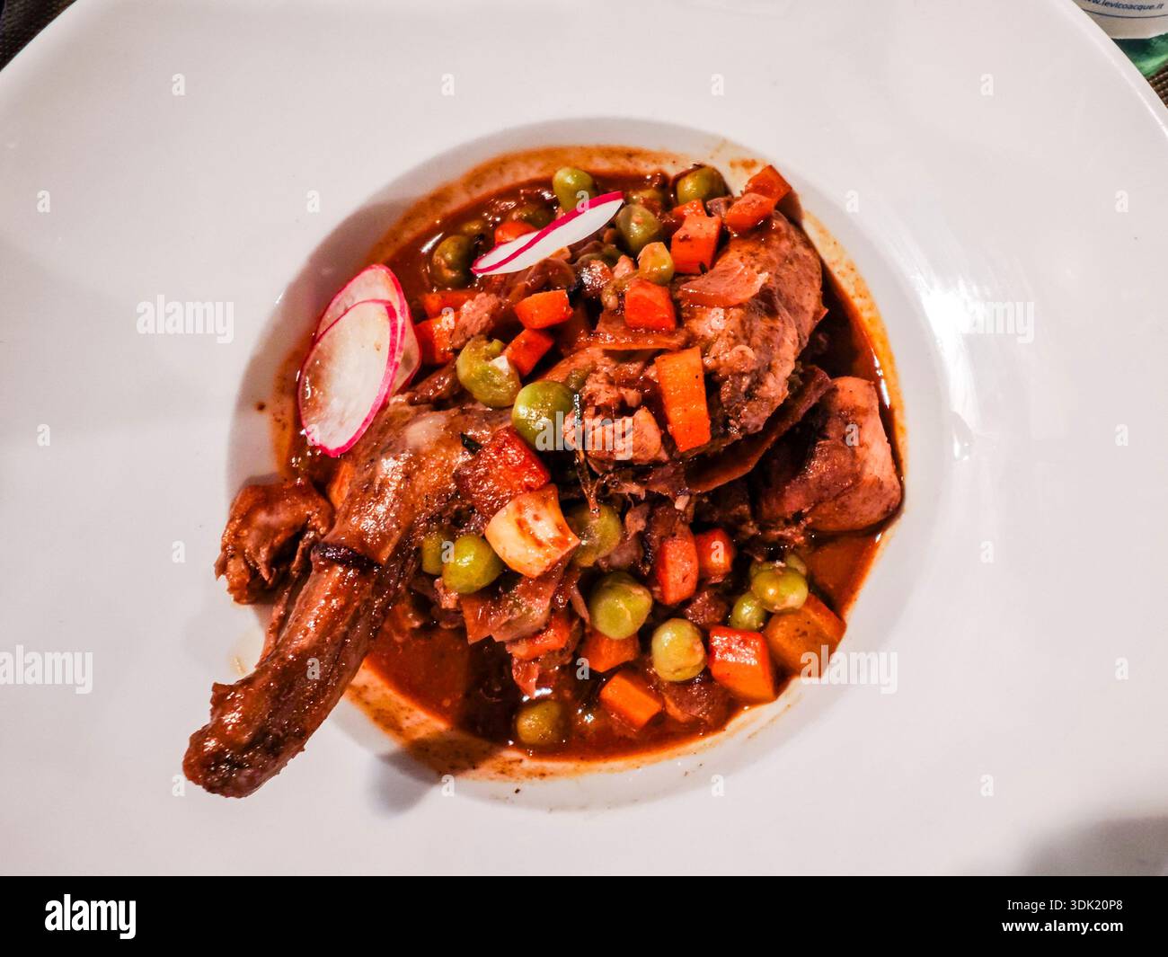 Maltese-style rabbit stew, Valletta, Republic of Malta, Europe Stock ...