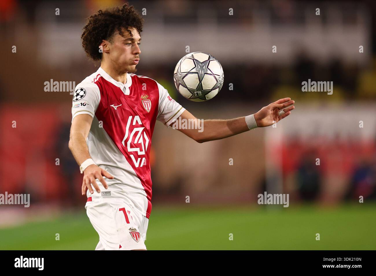 Maghnes Akliouche of As Monaco Fc in action during the UEFA Champions ...