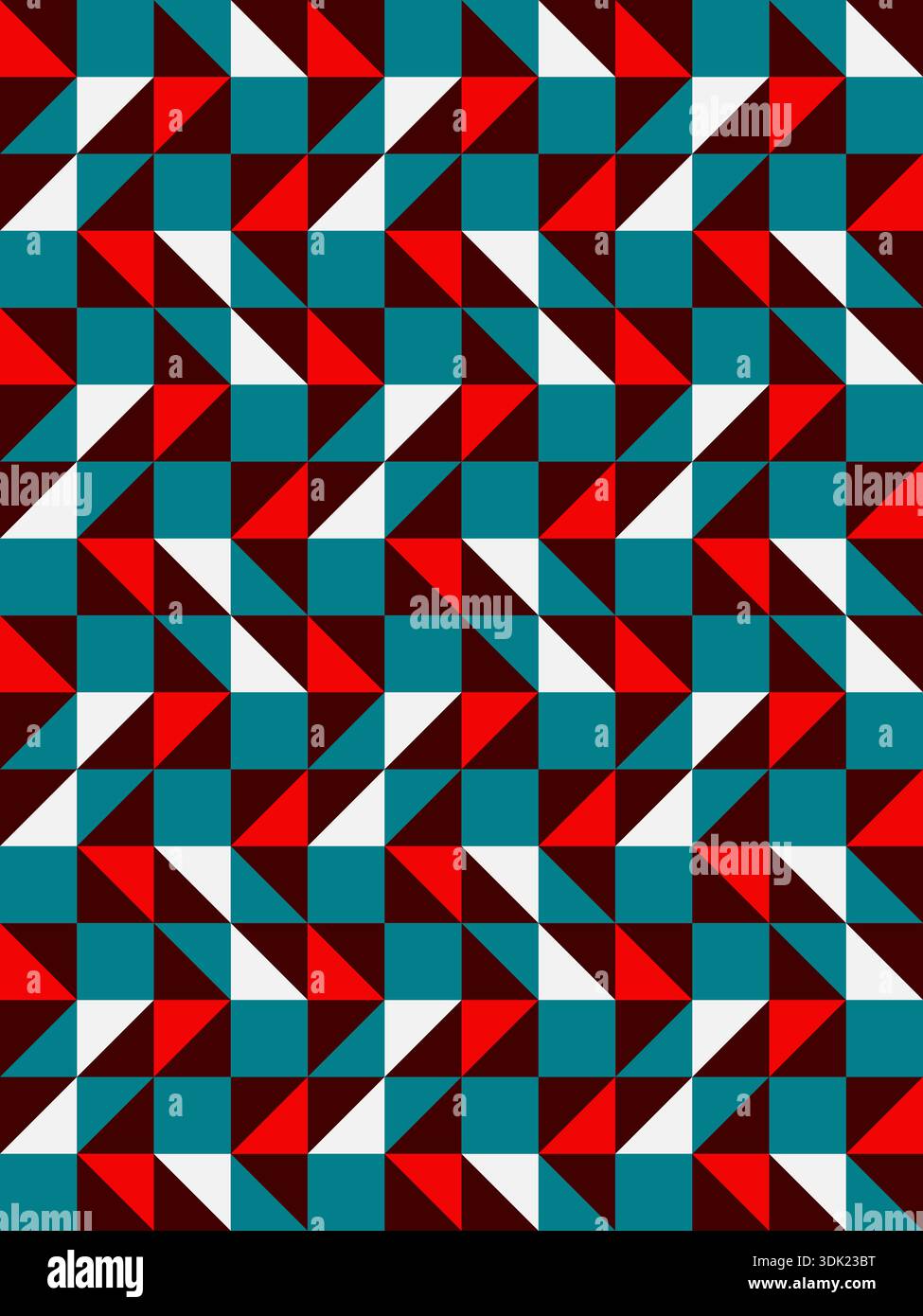 Geometric precision aesthetic, color block tessellation modern seamless ...