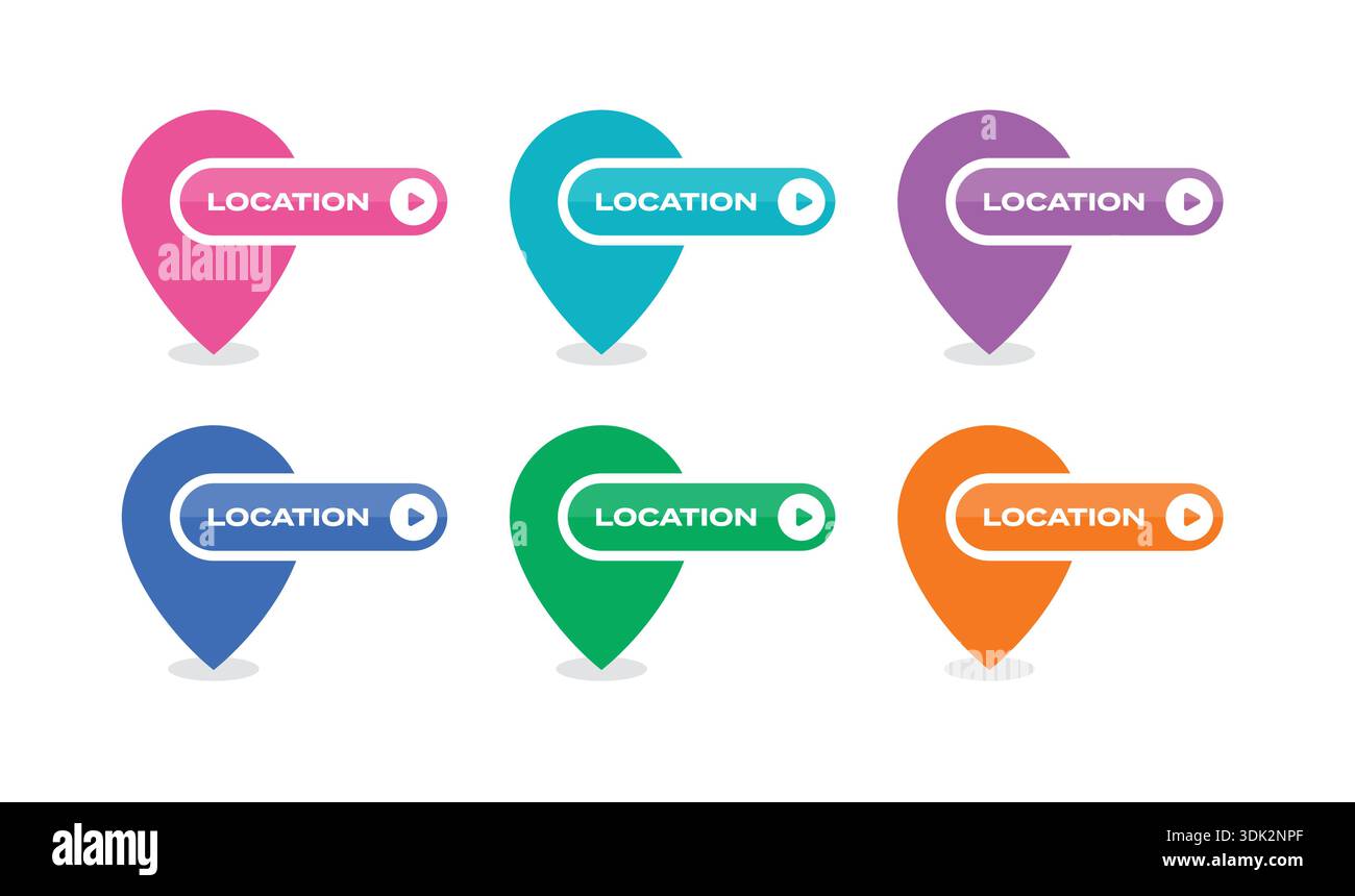 arrow sign and location sign. address, sketch, location symbol concept ...