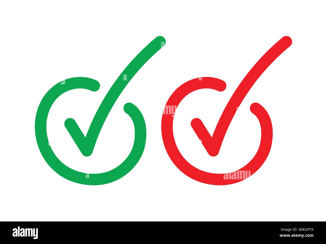 check symbol in white background. hand drawn check mark. Stock Vector