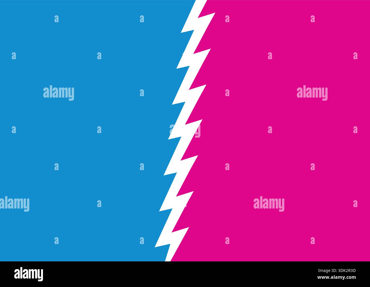 blue-red zig zag background concept. jagged background Stock Vector