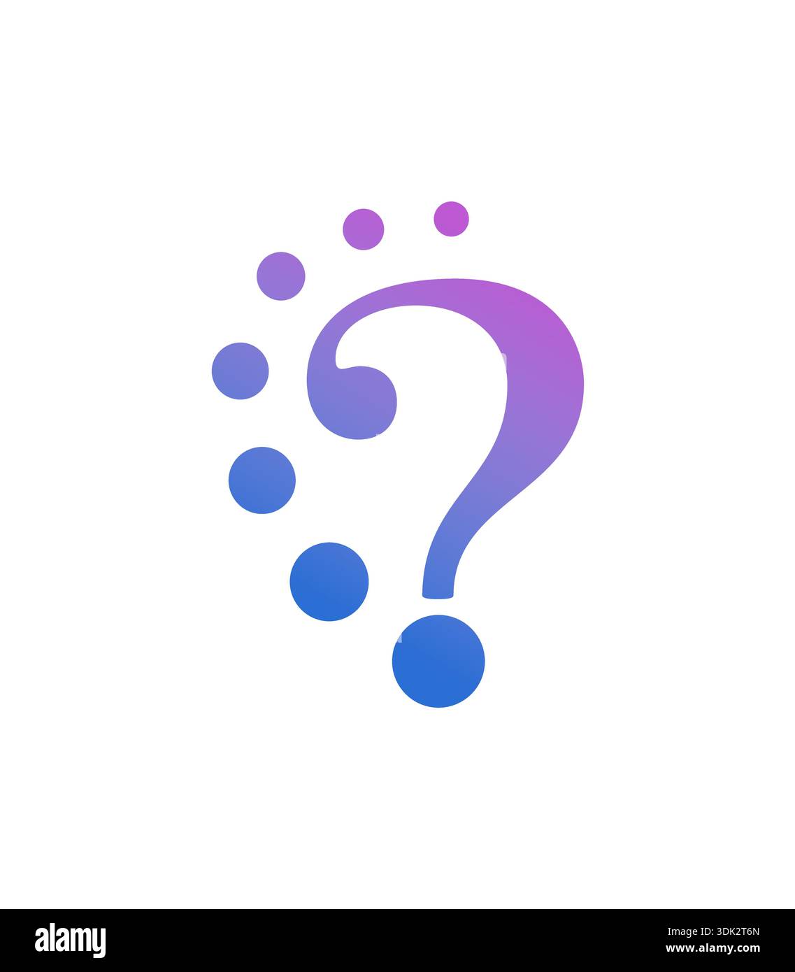 circles and question mark. question mark concept Stock Vector