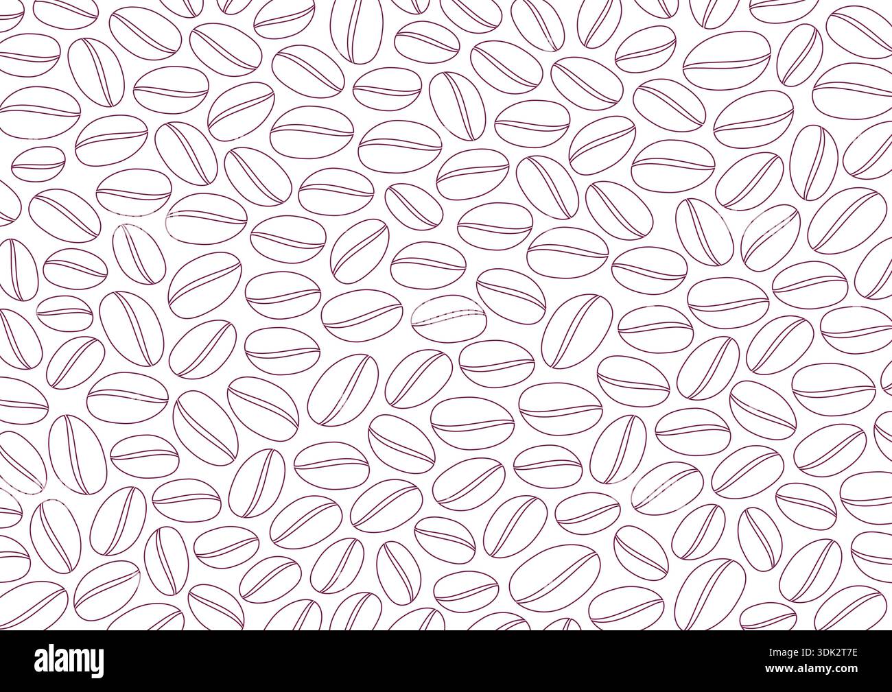 coffee beans background. contour coffee beans background. Stock Vector