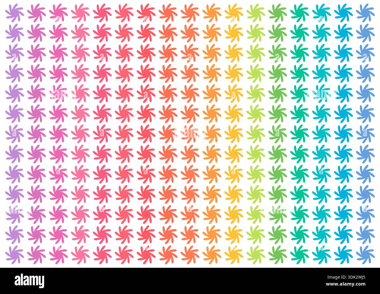colorful cogs pattern on white background. colorful propeller pattern. geometric background for business Stock Vector