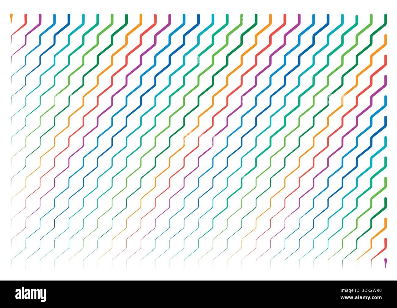 colorful zig zag background. linear geometric background. Stock Vector