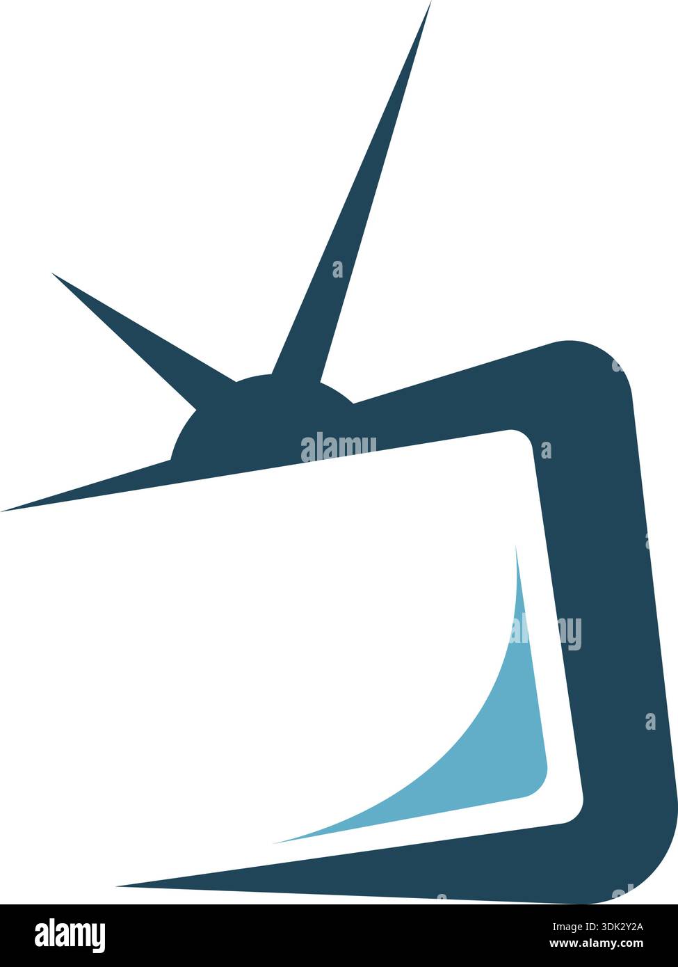 Modern smart tv icon design Stock Vector