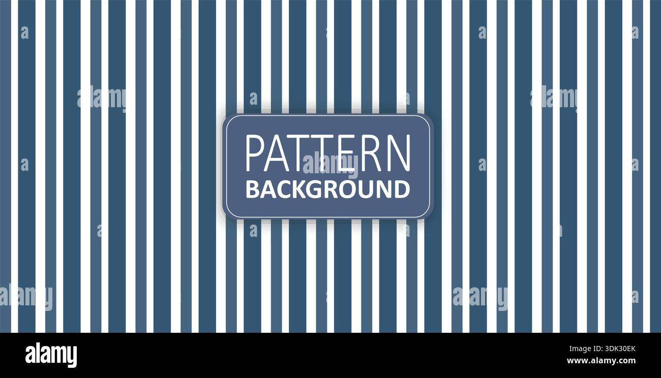 Navy Blue Vertical Stripe Pattern Background with Clean Repeating Lines Stock Vector