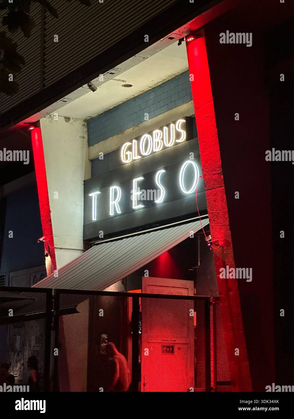 The photo of the entrance to the legendary Berlin techno club, Tresor, with over 3 million views on Google Maps. - Smartphone Captured Stock Image