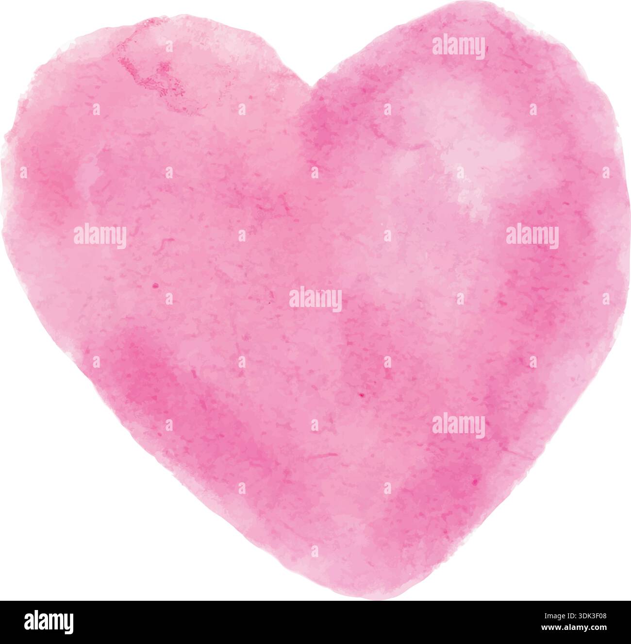 a hand-drawn watercolor pink heart, vector Stock Vector Image & Art - Alamy