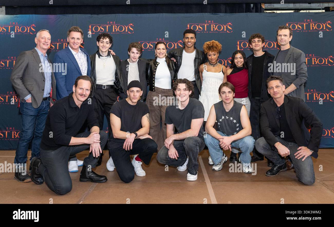 Principal Cast And Producers Of Broadway Musical The Lost Boys Attend Principal Cast And Producers Of Broadway Musical The Lost Boys Attend Press Preview At Baryshnikov Arts Center In New York Ny On January 29 2026 Photo By Lev Radinsipa Usa 3DK3WM2