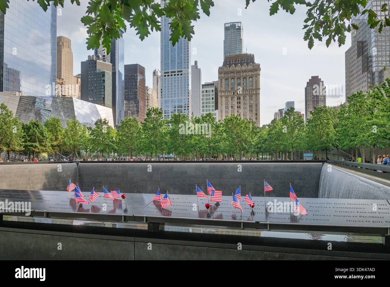 American flag 9 11 world trade center hi-res stock photography and
