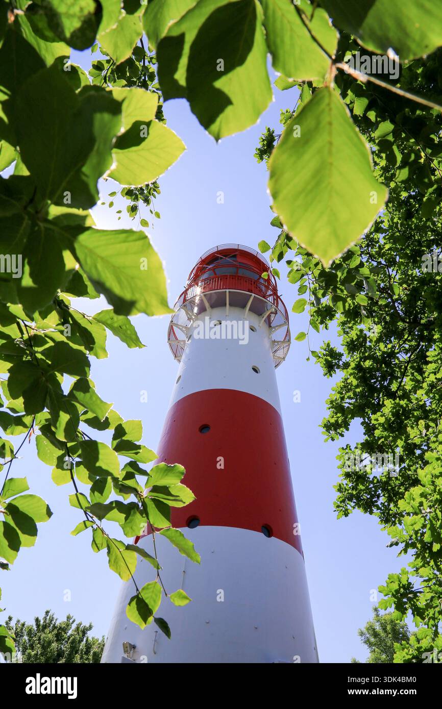 Falshöft lighthouse, Baltic Sea Stock Photo