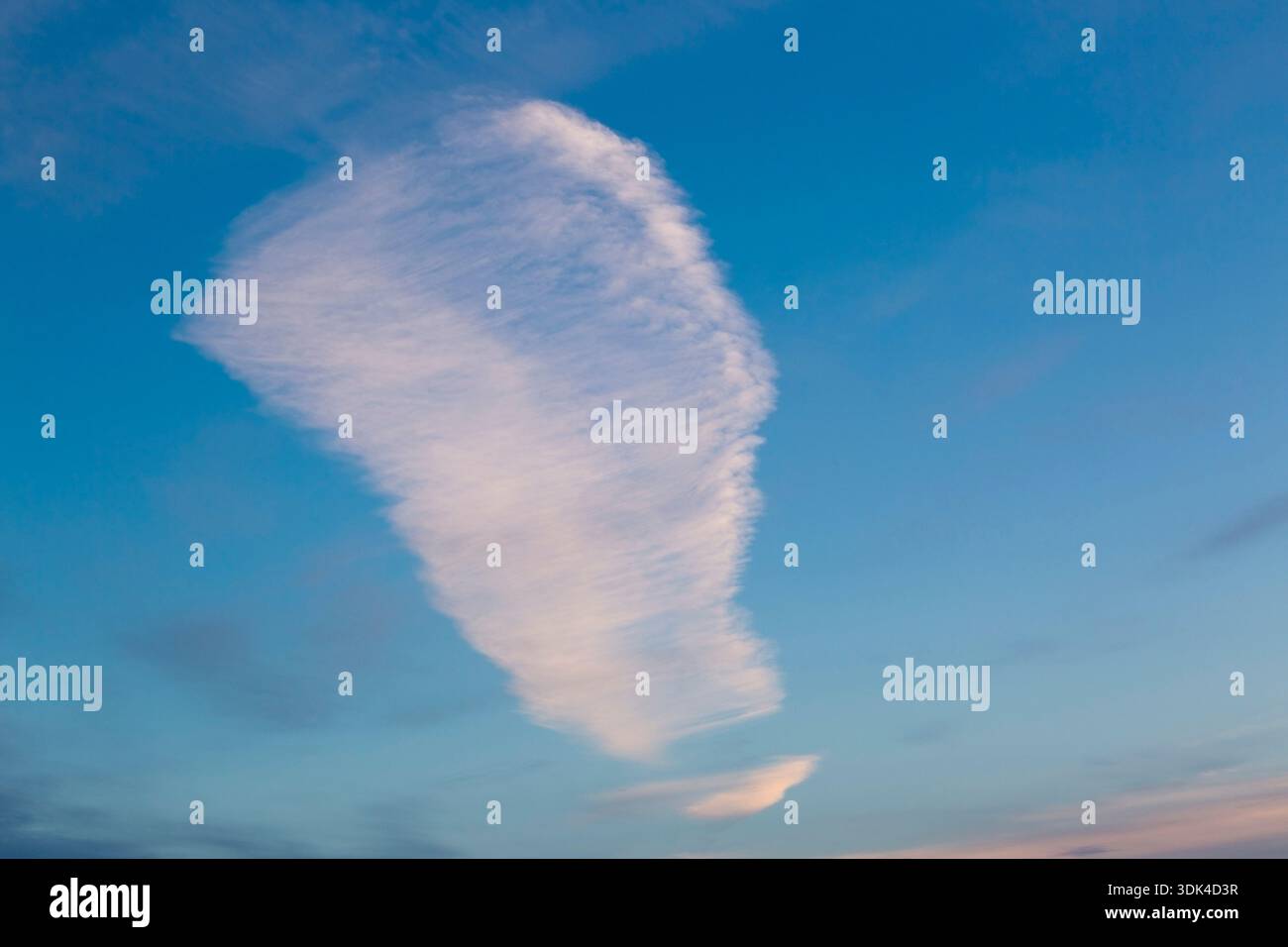 Cloud formation in the blue sky Stock Photo
