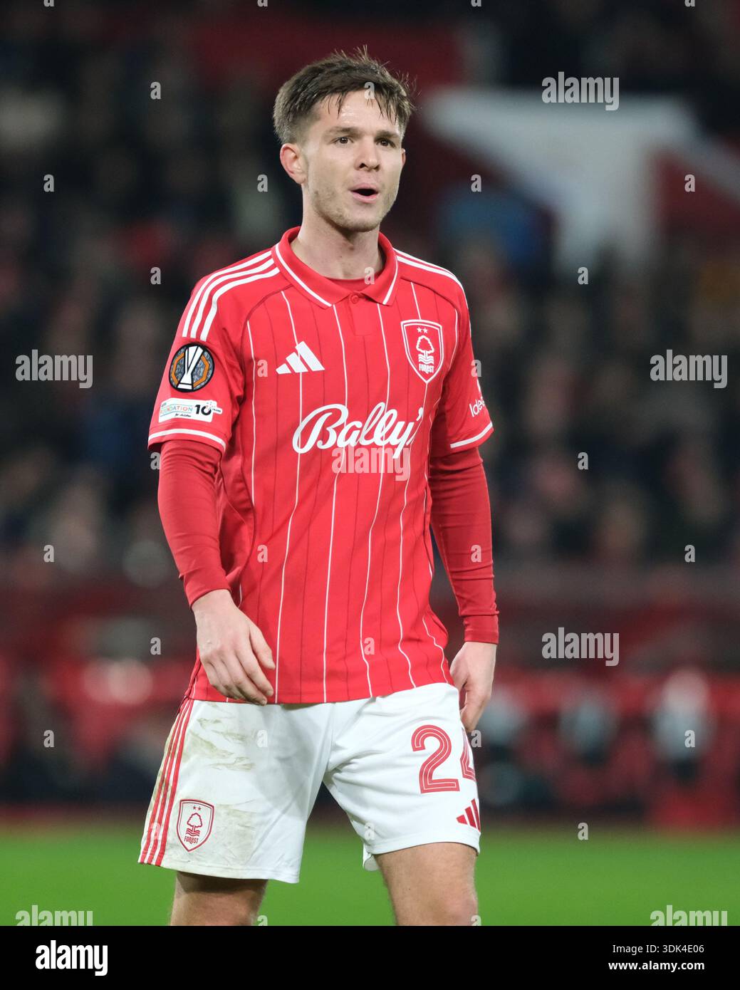 James McAtee of Nottingham Forest seen during the Premier league