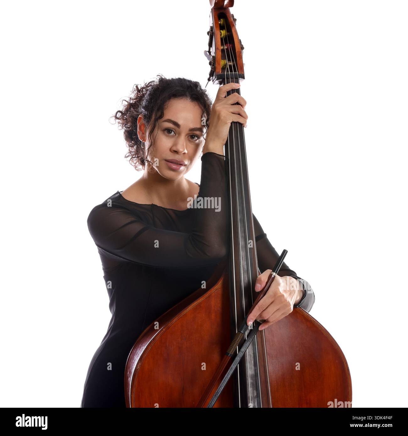 Double bass bow on white hi-res stock photography and images - Alamy