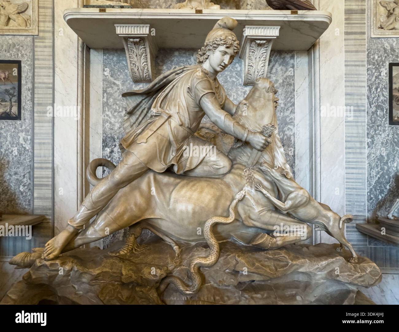 Mithrix Statue Mithras statue vatican hi-res stock photography and images - Alamy