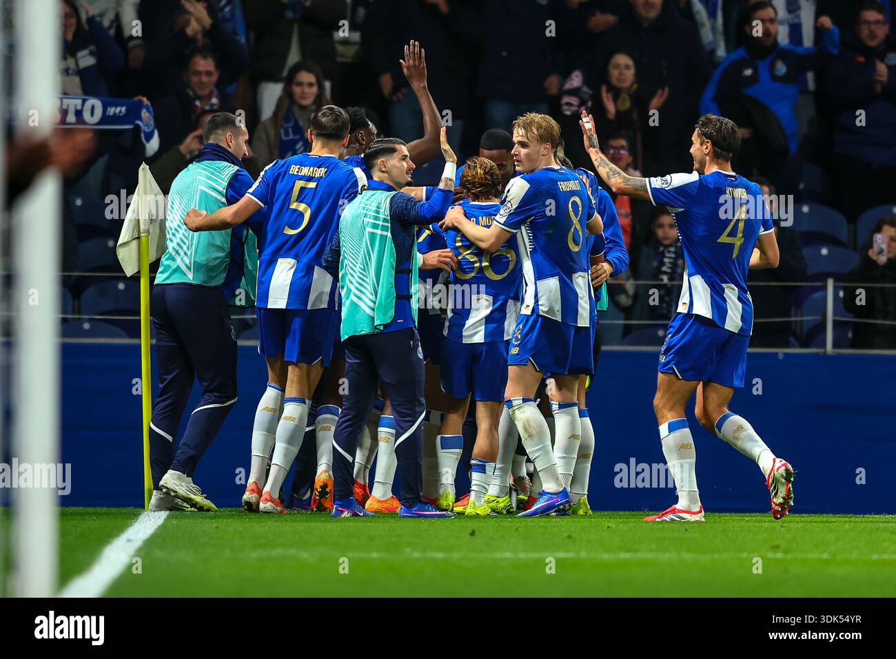 Dragon Stadium, Oporto, Portugal. 29 January, 2026. Pictured left to ...
